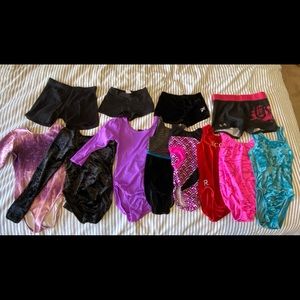 Girls Leotard & Booty Shorts Lot GK/Motionwear